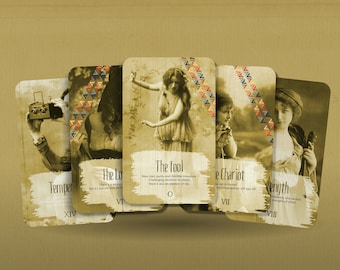 Tarot bohème - Arcanes majeurs - Cartes bohèmes - Jeu de tarots - Dire la bonne aventure - Outils divinatoires - Cadeau de tarot - Cartes vintage