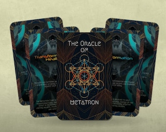 The Oracle of Metatron - Sacred Geometry - Fortune Telling - Divination tools - Tarot Gift - Tarot Box - Illustrated Cards - Oracle Deck