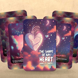 La forme de mon coeur - Cartes Oracle inspirées de la chanson d'Aigle - Cartes - Oracle - Oracle Deck - Affirmation - Outils de divination - Musique