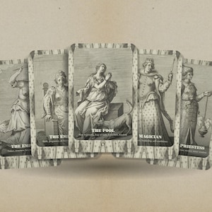 The Haarlem Tarot - Major Arcana - Phillip Galle - Tarot - Tarot Deck - Wahrsagen - Wahrsagen - Tarot Geschenk - Altmeister Druck