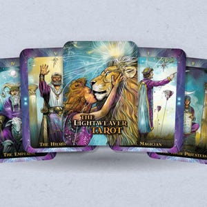 Le tarot tisserand de lumière - 78 cartes - Tarot - Jeu de tarots - Prédire la bonne aventure - Outils de divination
