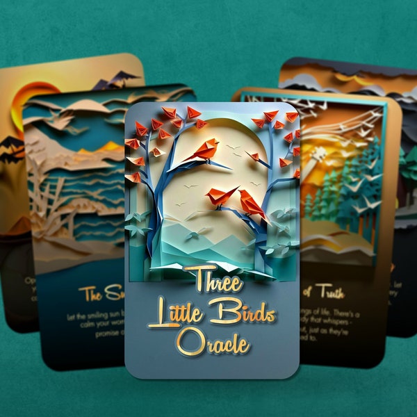 Three Little Birds Oracle - Inspired by Bob - Fortune Telling - Divination tools - Affirmation Cards - Oracle Cards - Lyrics Oracle -