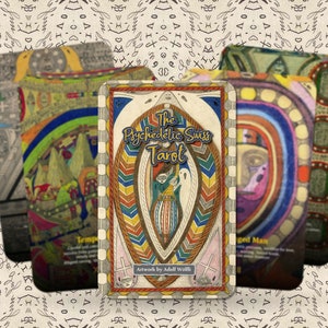 Tarot Suíço Psicodélico - Arcanos Maiores - Adolf Wölfli - Baralho de Tarô - Adivinhação - Ferramentas de Adivinhação - Presente de Tarô - Cartas Ilustradas