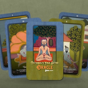 Patanjali's Yoga Sutra Oracle Books 3 & 4 - 24 cards - Oracle Cards - Oracle Deck - Divination tools - Jeff Carreira - Yoga Oracle
