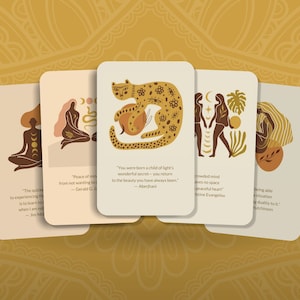 Cartes d'affirmation Moonchild - 25 cartes d'affirmation quotidiennes - Cartes d'ange - Une carte par jour - Cartes d'affirmation - Paquet de confirmation - Oracle
