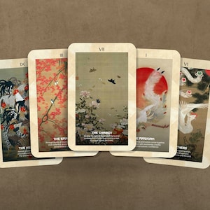Ito Jakuchu Tarot - Major Arcana - Japanese Art- Japanese Tarot - Tarot Cards - Tarot Deck - Divination Tools - Artist Cards - Artist Tarot
