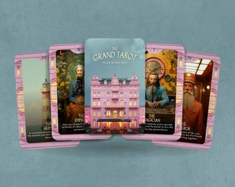 The Grand Tarot - Major Arcana Tales - Inspired by Wes Anderson - Tarot Deck - Fortune Telling - Divination tools - Tarot Gift - Tarot Cards