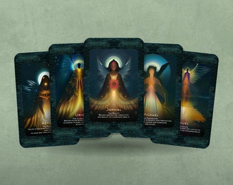The Angelic Realms - Oracle Cards - Angel Cards - Heavenly Wisdom - Wisdom Oracle - Divination tools - Biblical Jewish Angels - Oracle deck