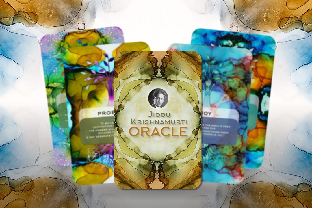 Krishna Oracle Card Jiddu Krishnamurti Oracle - Wisdom Cards - 23 Cards - Oracle - Oracle ...