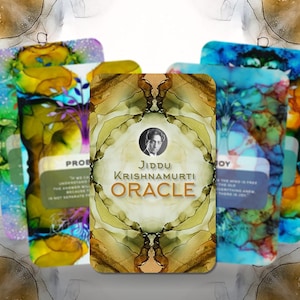 Oracle de Jiddu Krishnamurti - Cartes de sagesse - 23 cartes - Oracle - Deck Oracle - Diseuse de bonne aventure - Outils de divination - Cadeau oracle