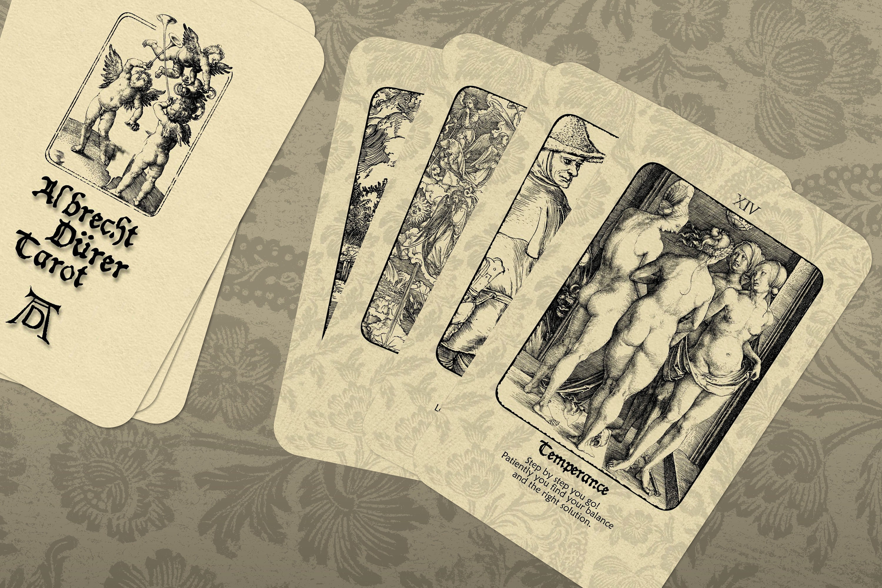 Tarot Albrecht Dürer – Arcanos Mayores, 22 Cartas En Sobres, Papel De 350 G, Segunda Edición Con Dibujos Simbólicos