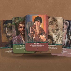 Tarot de Lasar Segall - Arcanes majeurs - Artiste de São Paulo - Cartes de tarot - Oracle - Deck Oracle - Diseuse de bonne aventure - Outils de divination - Oracle