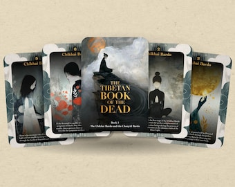 Das Tibetische Totenbuch - Buch 1 Kartendeck | Spiritual Wisdom & Meditation Cards von jeff Carreira - 80 Orakel Karten