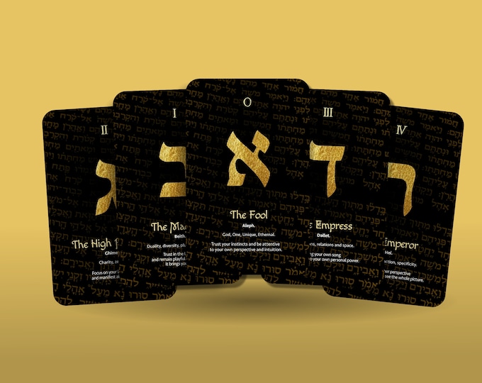 Kabbalistic Tarot Deck, Divination Cards, Unique Illustrated Occult Cards for Tarot Reading