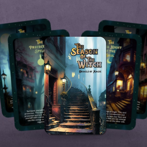 The Season Of The Witch - Oracle of Magic - Oracle - Oracle Deck - Divination tools - oracle Gift - Magic Oracle - Witch Insights