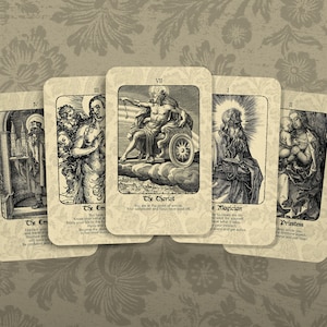 Albrecht Dürer Tarot - Arcanos Maiores - Tarot - Baralho de Tarot - Adivinhação - Ferramentas de Adivinhação - Presente de Tarot - Cartas Ilustradas - Cartas