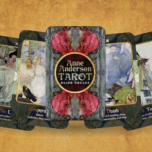 Anne Anderson Tarot - Major Arcana - Art Nuevo style - Fairy Tales - Tarot - Tarot Deck - Fortune Telling - Divination tools - Tarot Gift