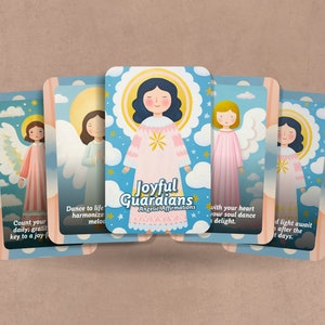Guardiani Gioiosi - Affermazioni Angeliche - Carte - Oracolo degli Angeli - Carte degli angeli - Predizione del futuro - Strumenti di divinazione - Carte Oracolo
