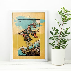 The Fool  - Major Arcana Tarot Card print. Digital Download.