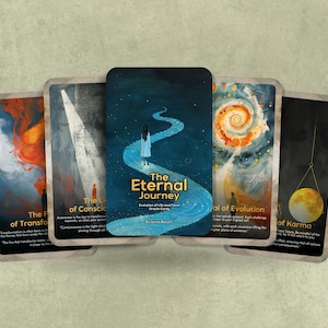 The Eternal Journey : Evolution of Life and Form - 22 cartes Oracle - Par Annie Besant - Dire la bonne aventure - Outils de divination - Cadeau Oracle