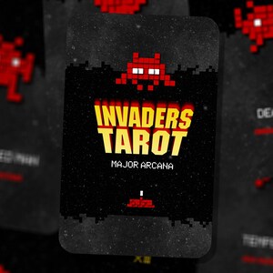 Invaders Tarot - Videospiel Tarot - Major Arcana - Wahrsagen - Tarot Geschenk - Tarot Deck - Wahrsagen
