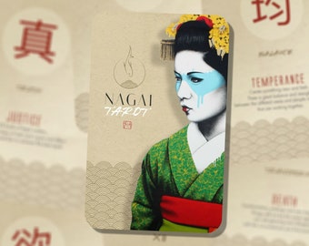 Nagai Tarot - Kanji Tarot - Major Arcana - Tarot  - Tarot Deck - Fortune Telling - Divination tools - Tarot Gift - Kanji oracle - ibiza
