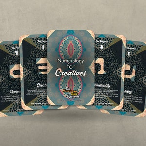 Numerology for Creatives - The Numerology Tarot Experience - Major Arcana - Fortune Telling - Divination tools - Illustrated Cards