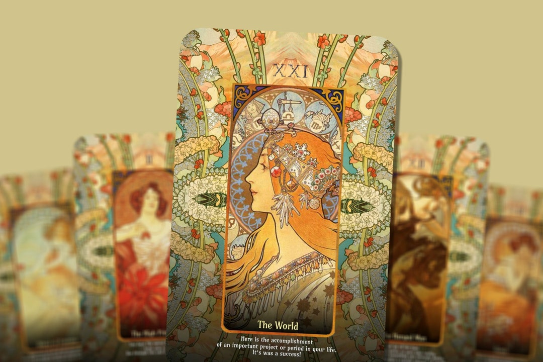 Art Nouveau Tarot Art Nouveau Cards Major Arcana Tarot Tarot Deck