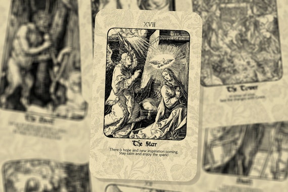 Set Of 22 Tarot Major Arcana Illustrations Stock Illustration