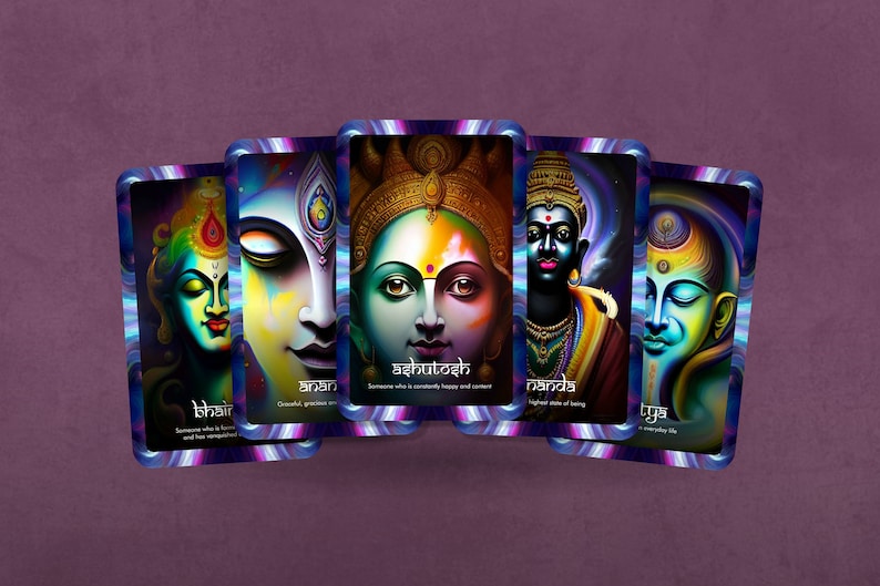 Sanskrit Oracle Words and Meaning 22 Cards Oracle Deck - Etsy
