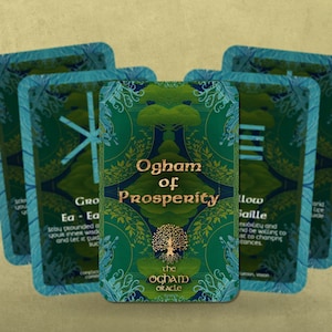 Ogham of Prosperity - The Ogham Oracle - Celtic Oracle - Oracle - Oracle Deck - Fortune Telling - Divination tools - Oracle Gift - Cards