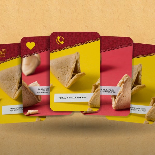 Fortune Cookie Card Etsy