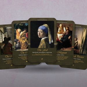 Le tarot de Vermeer - arcanes majeurs - tarot baroque - jeu de tarots - diseur de bonne aventure - outils de divination - cadeau de tarot - cartes illustrées