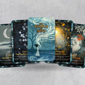 The Alchemy of Spirit: Elemental Revelations - 22 orakelkaarten - door Annie Besant - waarzeggerij - hulpmiddelen voor waarzeggerij - orakelcadeau