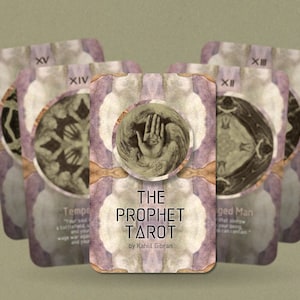 Tarot do Profeta - Arcanos Maiores - Kahlil Gibran - Baralho de Tarot - Adivinhação - Ferramentas de Adivinhação - Presente de Tarot - Cartas Ilustradas