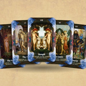 Tarot reflet infini - Arcanes majeurs - Jeu de tarots - Prédire l'avenir - Outils divinatoires - Cartes illustrées - Gustave Moreau