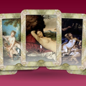 O Beijo de Vênus Tarot - 78 Cartas - Vários Artistas - Baralho de Tarô - Adivinhação - Ferramentas de Adivinhação - Presente de Tarô - Cartas Ilustradas