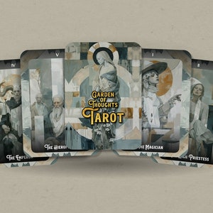Tarot El Jardín de los Pensamientos - 78 cartas - Tarot - Baraja de Tarot - Adivinación - Herramientas de adivinación