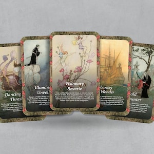 L'Oracle Dreamweaver - Oeuvre de Warwick Goble - 24 cartes - Cartes Oracle - Deck Oracle - Diseuse de bonne aventure - Cartes divinatoires - Conte de fées