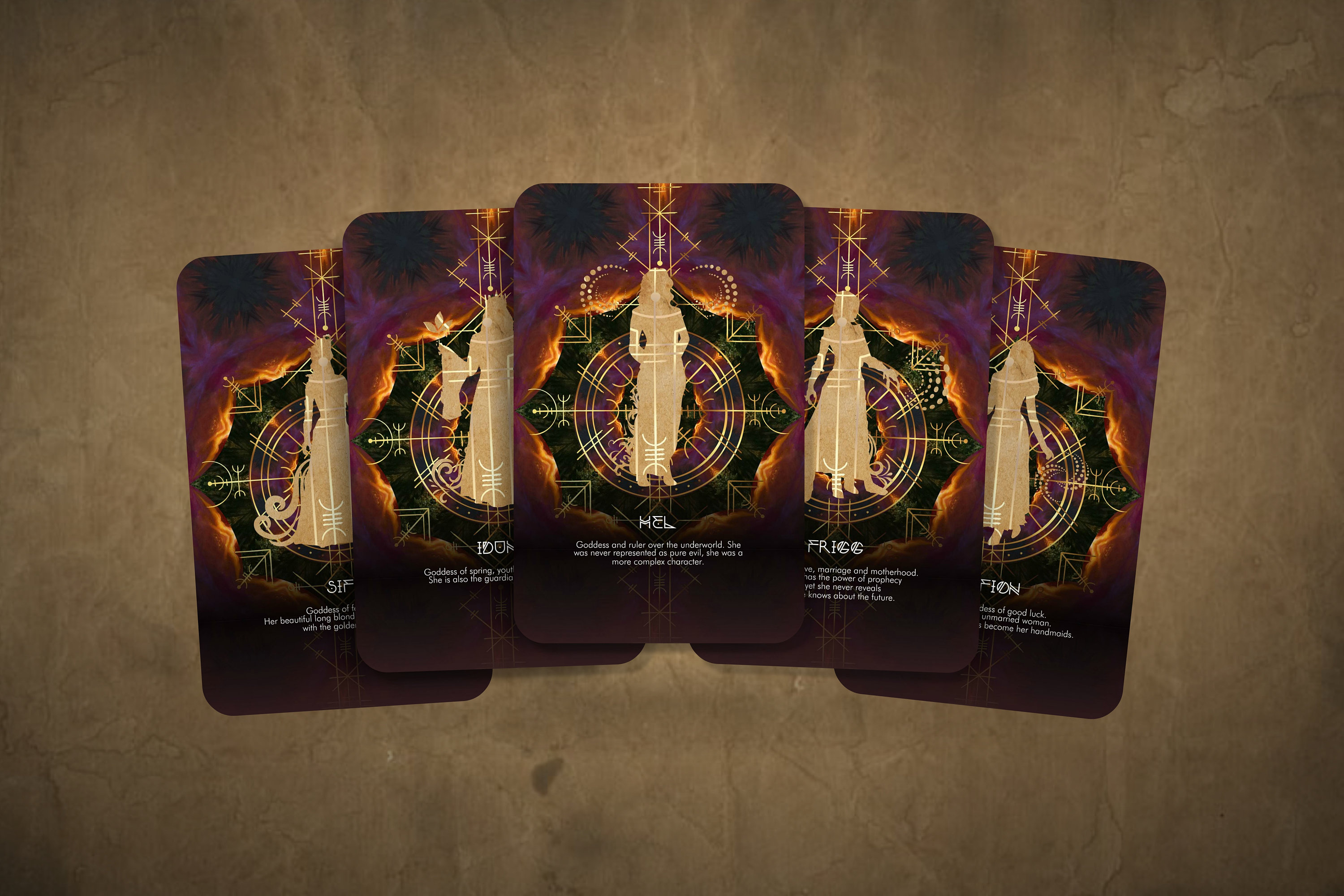 Goddess Rituals Oracle Cards Nordic Goddesses Oracle - Nordic Cards - Norse Oracle - Oracle - Oracle ...