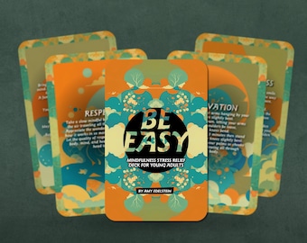 Be Easy - Mindfulness Stress Relief-deck voor jongvolwassenen - door Amy Edelstein - Orakelkaarten - Waarzeggerijtools - Orakelcadeau
