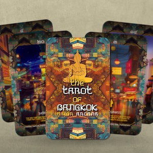 O Tarot de Bangkok - Arcanos Maiores - Bangkok Vibe - Baralho de Tarot - Adivinhação - Ferramentas de Adivinhação - Presente de Tarot - Cartas Ilustradas