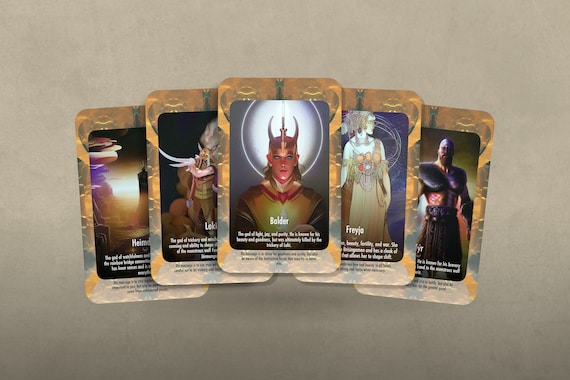 Norse Mythology - Exploring the Powers and Legends of Gods - 24 cards - Nordic - Oracle Deck - Divination tools - oracle Gift - Mythology