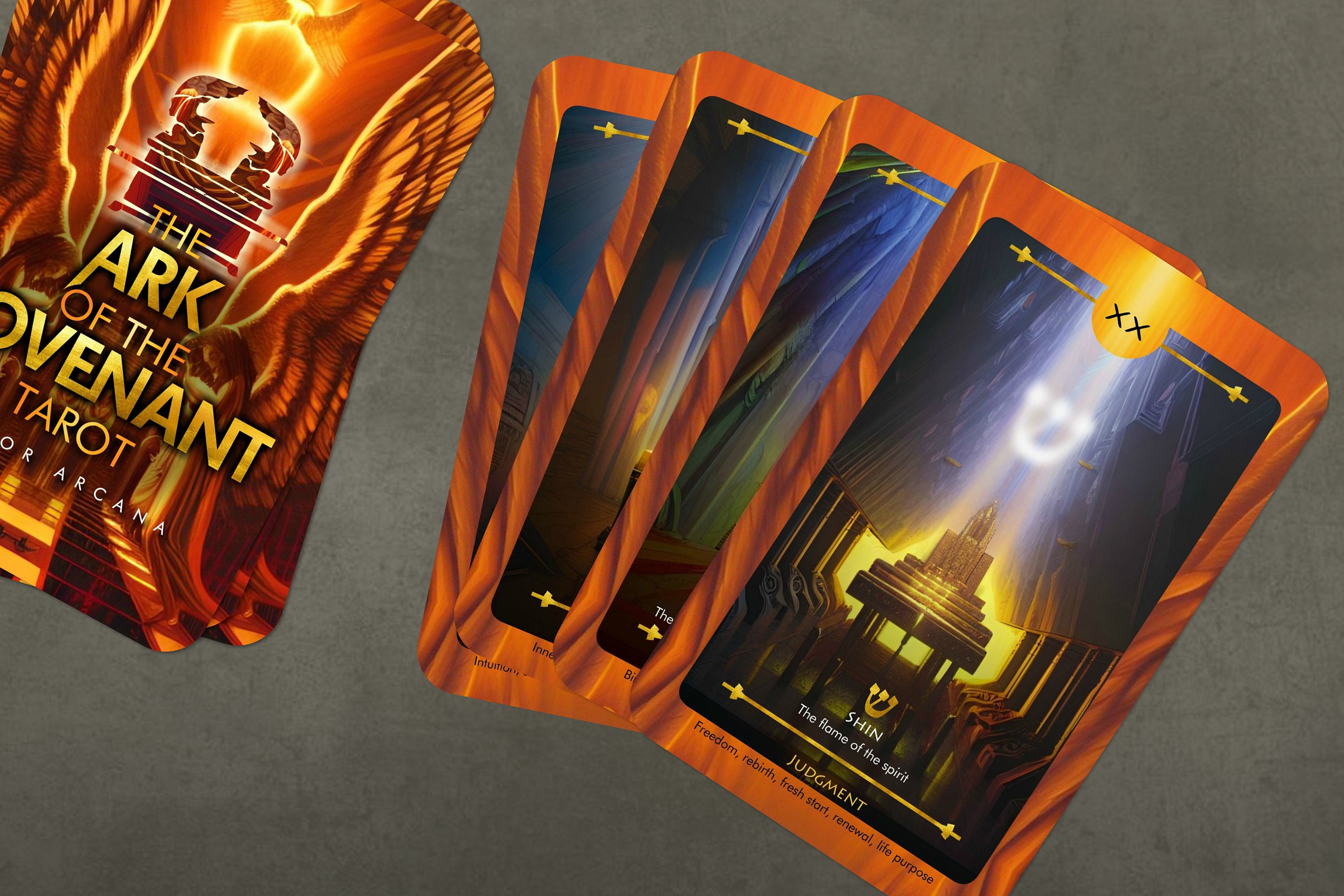 Oracle Letters The Ark of the Covenant Tarot - Major Arcana - Sacred Letters - Oracle ...