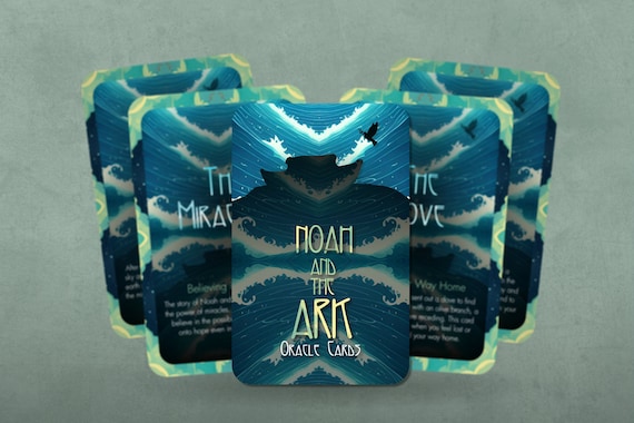 Noah and the Ark - Oracle cards - Insights - Oracle Deck - Fortune Telling - Divination tools - Oracle Gift - Illustrated Cards