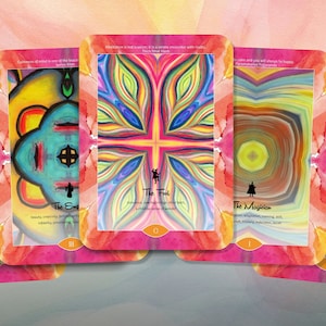 Tarô de Meditação - 78 cartas - Baralho Completo - Adivinhação - Ferramentas de Adivinhação - Presente de Tarô - Caixa de Tarô - Cartas Ilustradas - Baralho de Tarô
