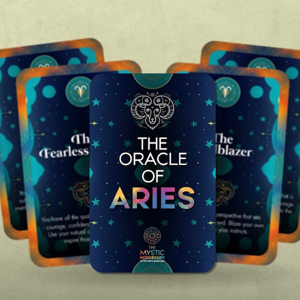 The Oracle of Aries - The Mystic Horoscope - Let the stars guide You - Star Sign - Zodiac - Oracle - Fortune Telling - Divination tools