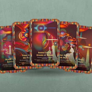 Cartes Oracle de l'âge du Verseau - Oracle New Age - Oracle Verseau - Deck Oracle - Prévoyance - Outils divinatoires