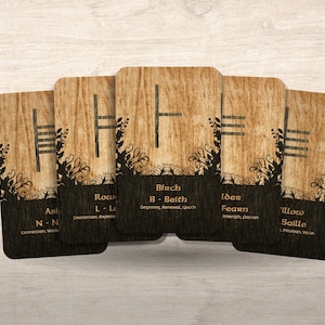 The Ogham Oracle - Celtic Oracle - Nordic Alphabet - Oracle - Oracle Deck - Fortune Telling - Divination tools - Oracle Gift - Cards - norse