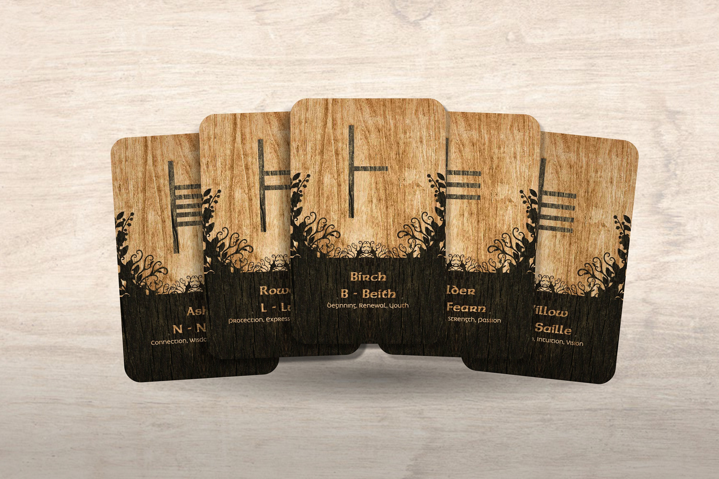 The Ogham Oracle - Celtic Oracle - Nordic Alphabet - Oracle - Oracle Deck - Fortune Telling - Divination tools - Oracle Gift - Cards - norse